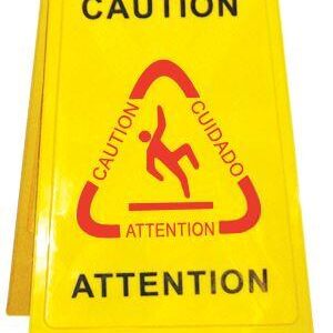 Caution Yellow Wet Floor Sign - Eng/French