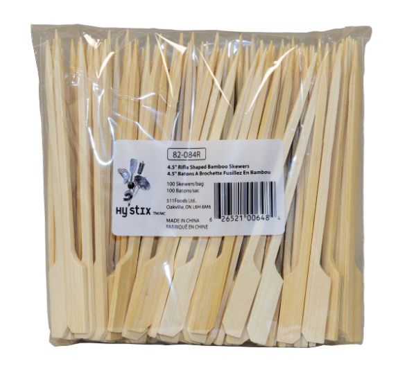 Hystix Rifle (Paddle) Shaped Skewers- 4.5" 2500 /box