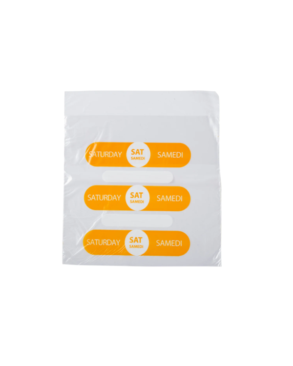 HyPax Day portioning bags : FFSHPDSPBSSAT - Saturday