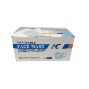 Ear Loop Disposable Protective Face Mask 3 Ply