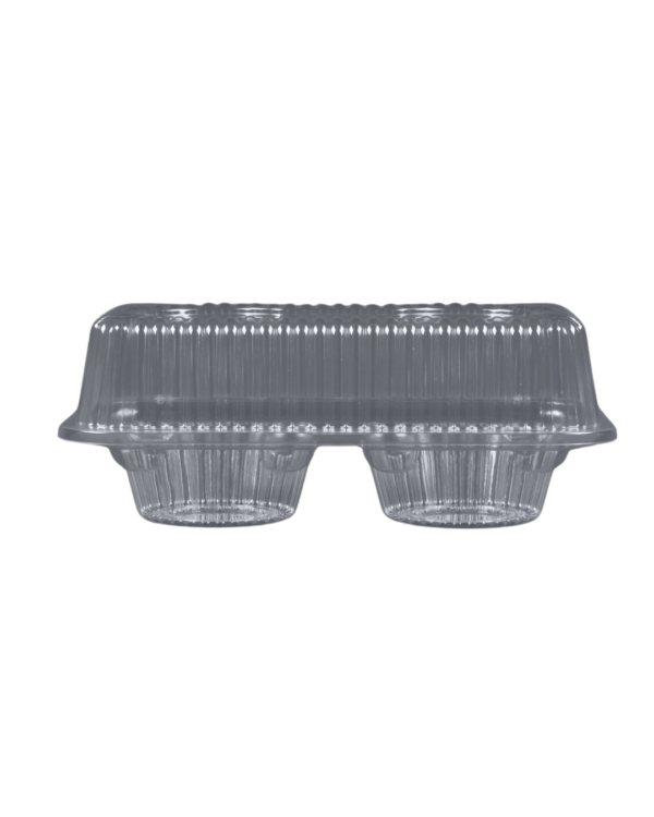02126 2 Cavity Hinged Muffin Cont. 250/cs