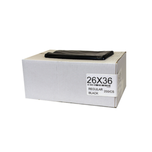 PPI 26x36 Black Strong Garbage Bags 200/Case