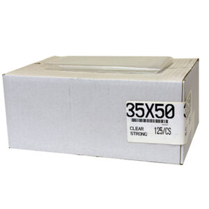 PPI 35x50 Clear Strong Garbage Bags 125/Case