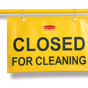 Hangable Safety Sign "Closed for Cleaning"