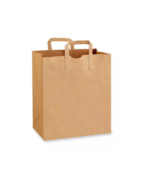 12" x 7" x 14" Natural Kraft Paper Bag 400/bdl 24lb